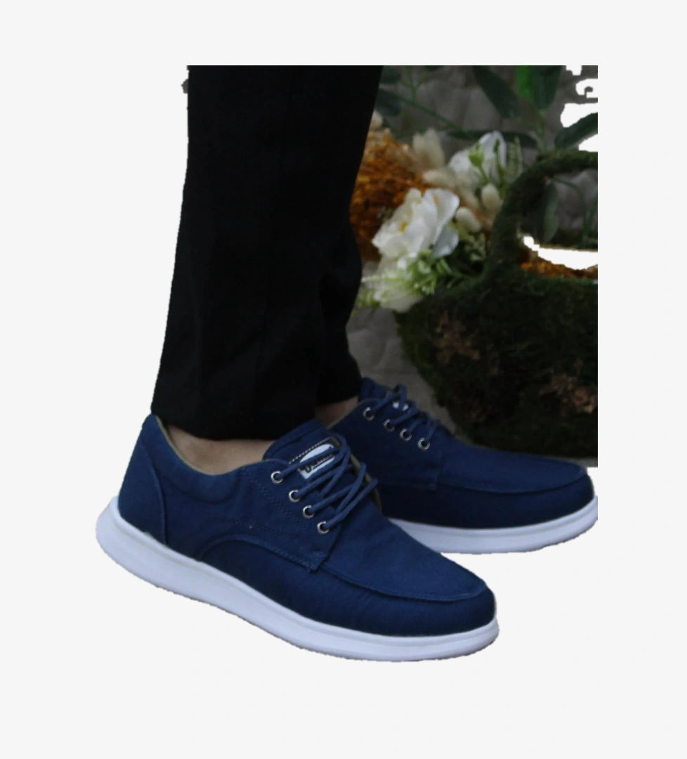Fort Dks 023 Mavi Hafif Rahat Keten Sneaker Erkek Ayakkabı model görseli
