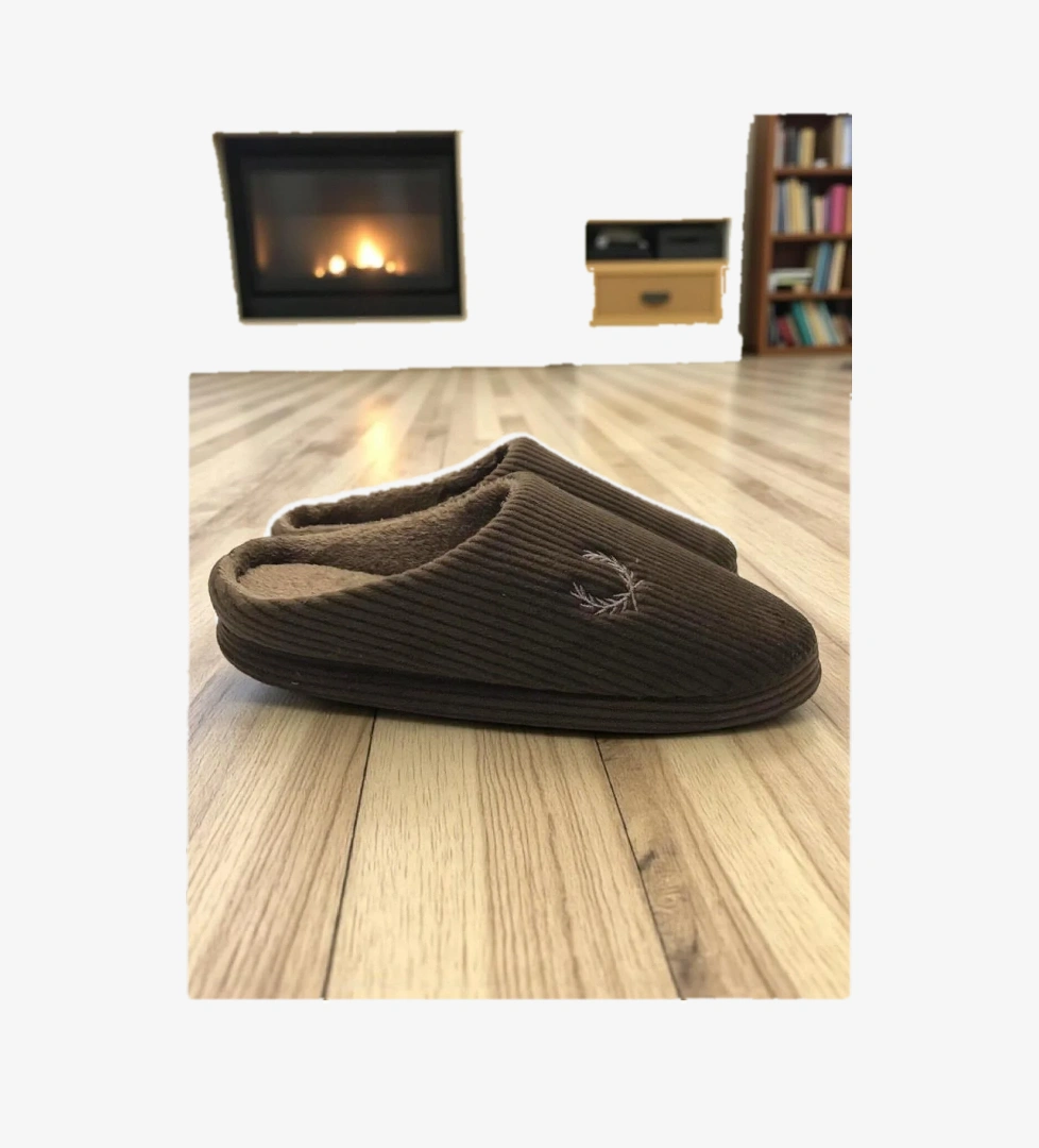 Erkek Ev Terliği Ses Yapmayan Yumuşak Rahat Taban İçi Yünlü Terlik