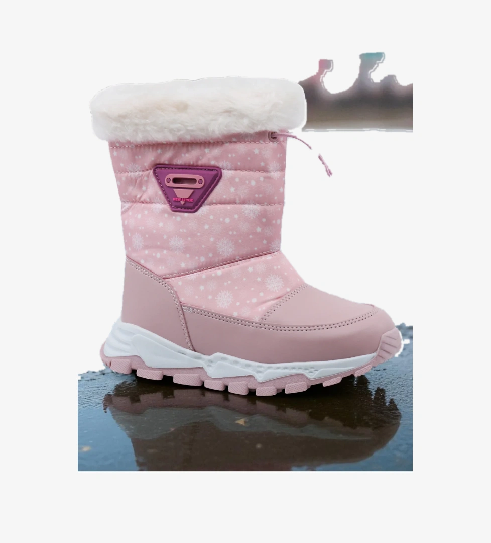 Khayt Gimli Sıcak Astar Su Ve Soğuk Dayanıklı Ortopedik Kaymaz Taban Çocuk Kar Botu model görseli