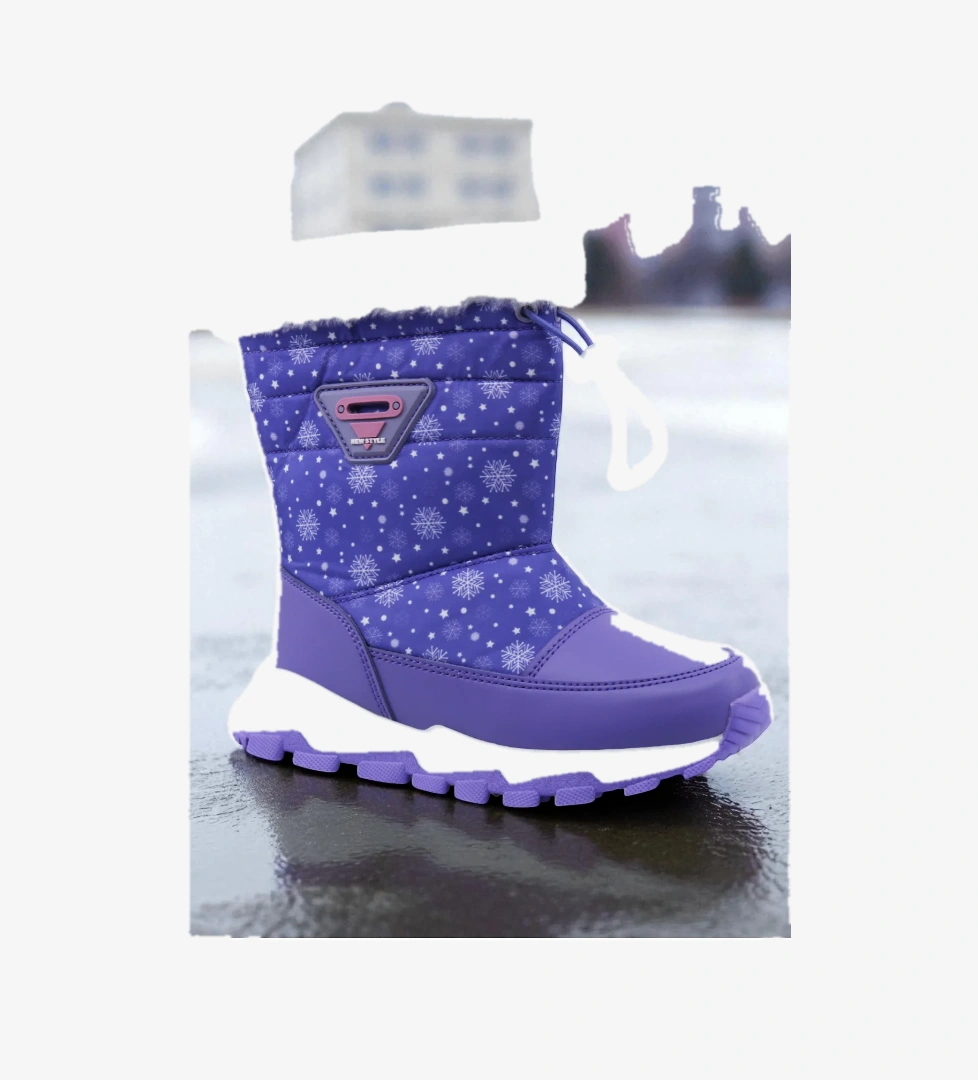 Gimli Sıcak Astar Su ve Soğuk Dayanıklı Ortopedik Kaymaz Taban Çocuk Kar Botu