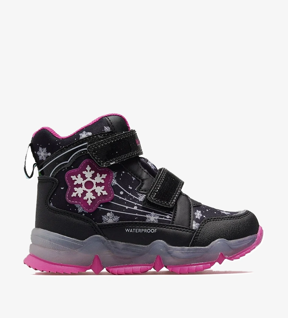 Snowy Kız Çocuk Waterproff Outdoor Işıklı Bot 25k Buck3034 Siyah