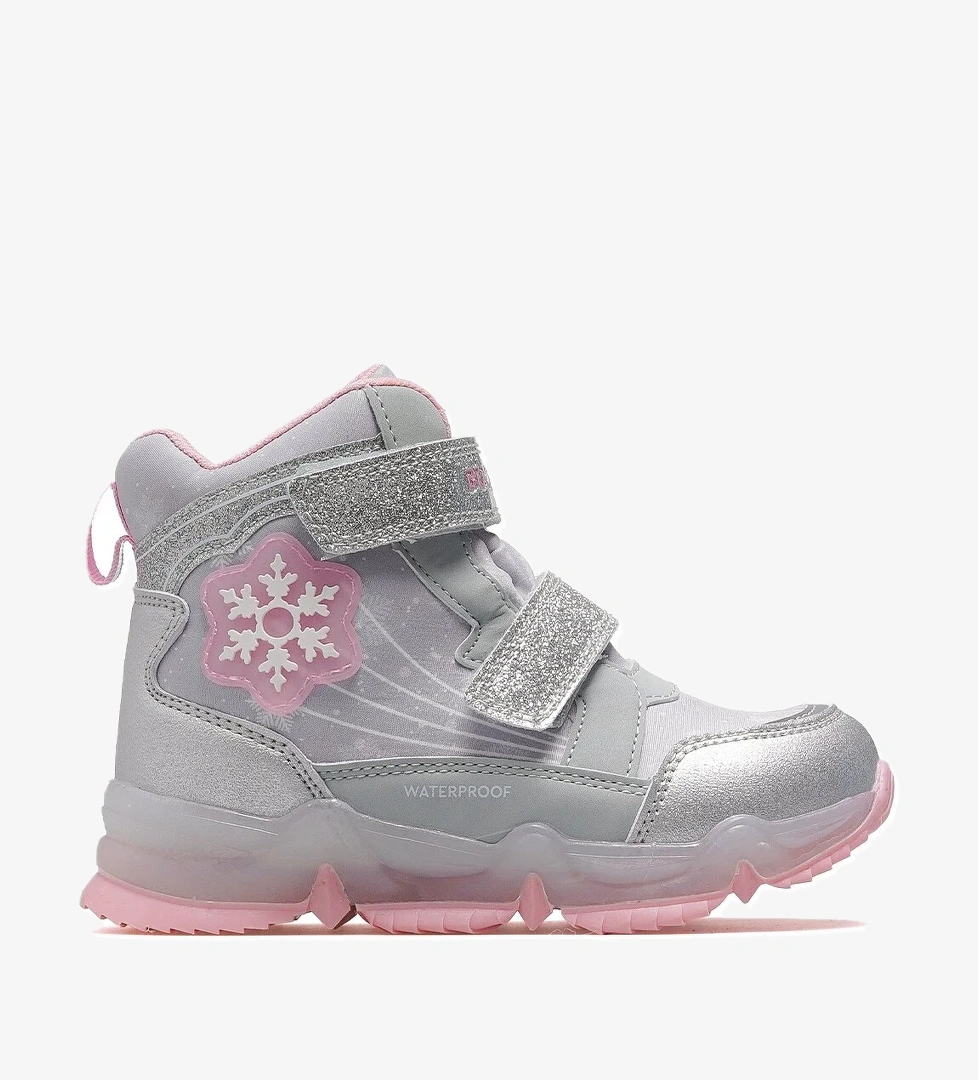 Snowy Kız Çocuk Waterproff Outdoor Işıklı Bot 25k Buck3034 Gri