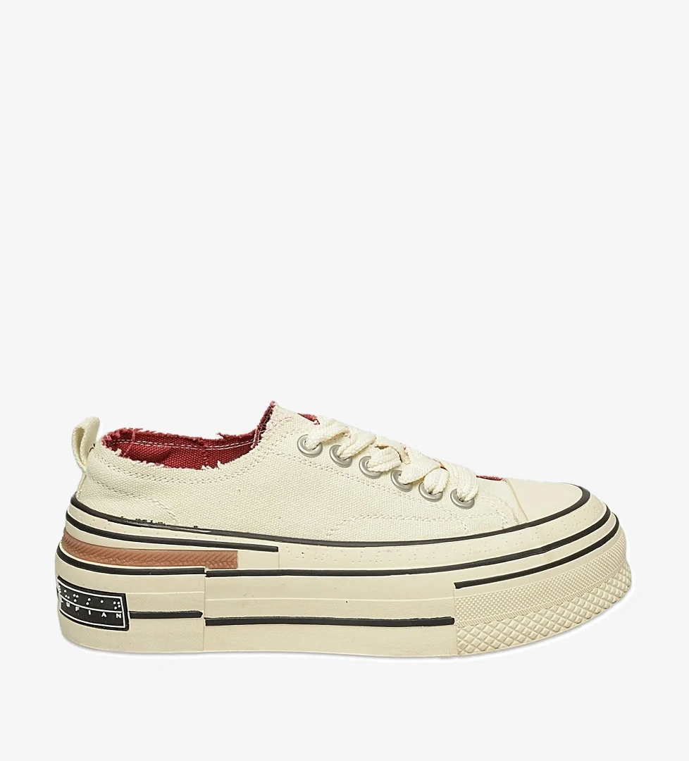 121230039 Elena 25K Kadın Hakiki Deri Klasik Sneaker Beyaz