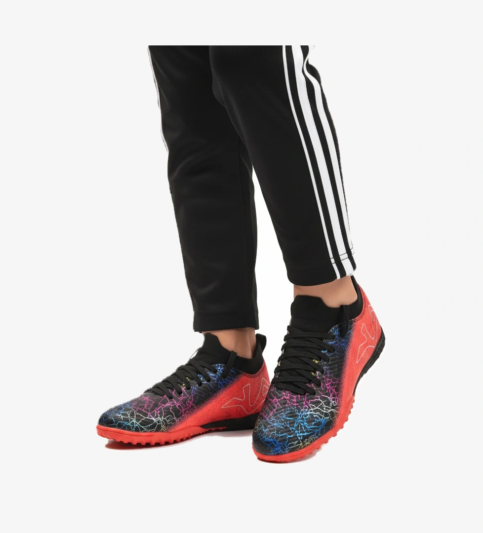 Siyah Fuşya Bilekten Lastikli Unisex Halı Saha Ayakkabısı GH-252-153 G