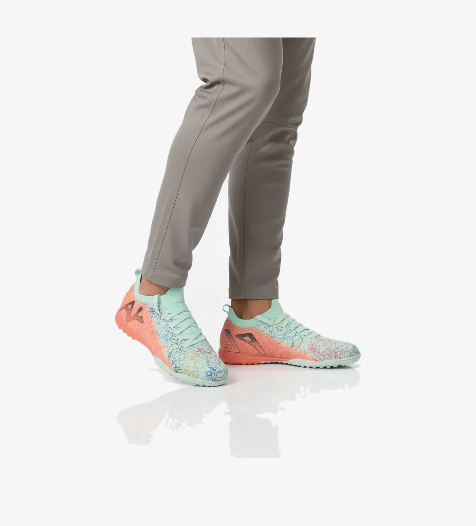 Mint Somon Bilekten Lastikli Unisex Halı Saha Ayakkabısı GH-252-153 G - Görsel 1