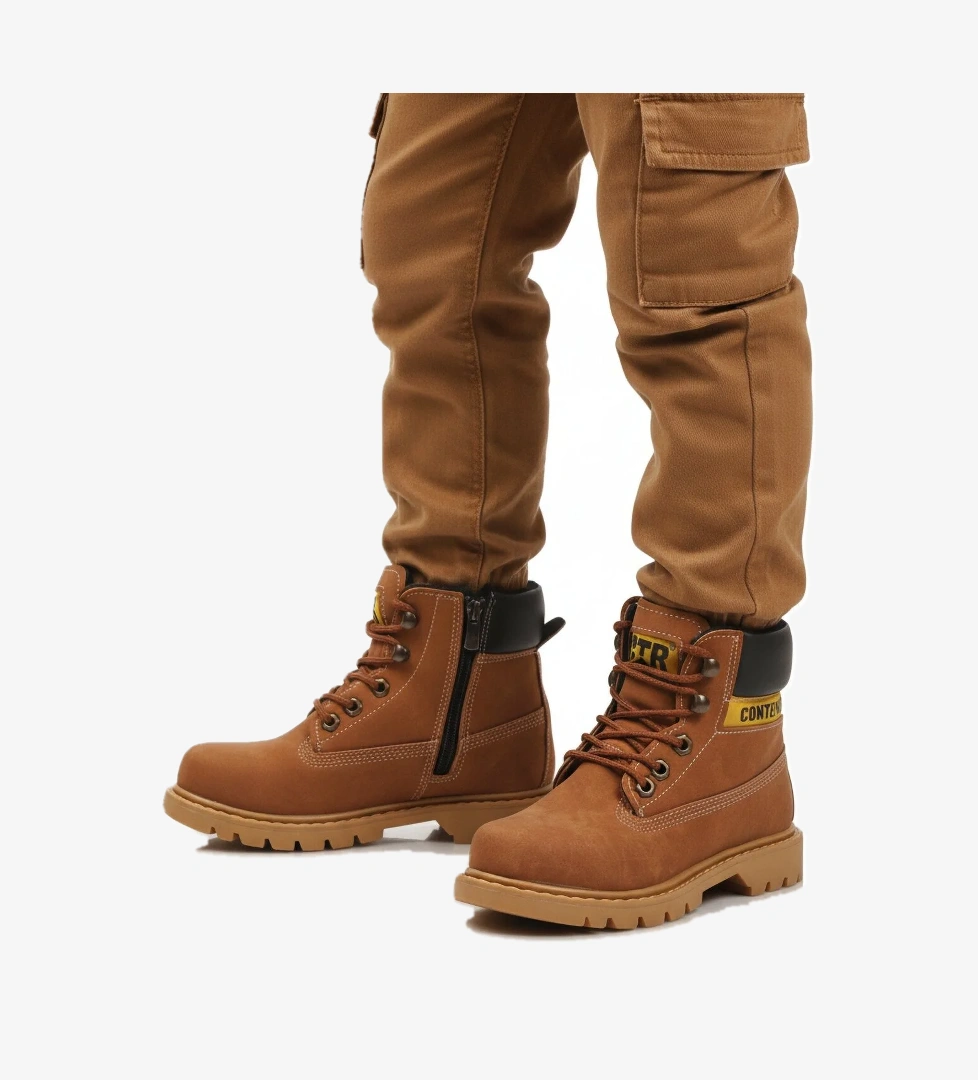 Tarçın Nubuk Kaymaz Unisex Çocuk Bot 921 F