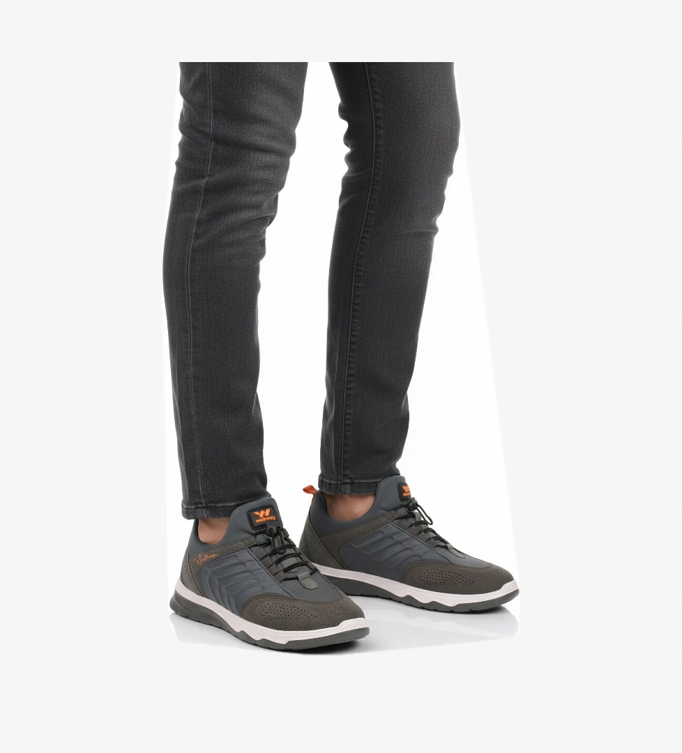 Füme Elastik Bağcıklı Hafif Esnek Erkek Spor Ayakkabı Dong 2534 M