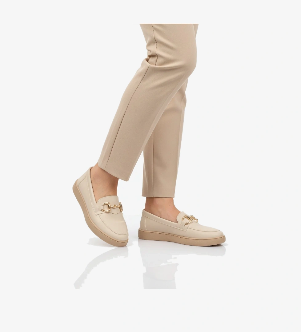 Bej Hafif Esnek Kadın Casual Ayakkabı B-02 Z