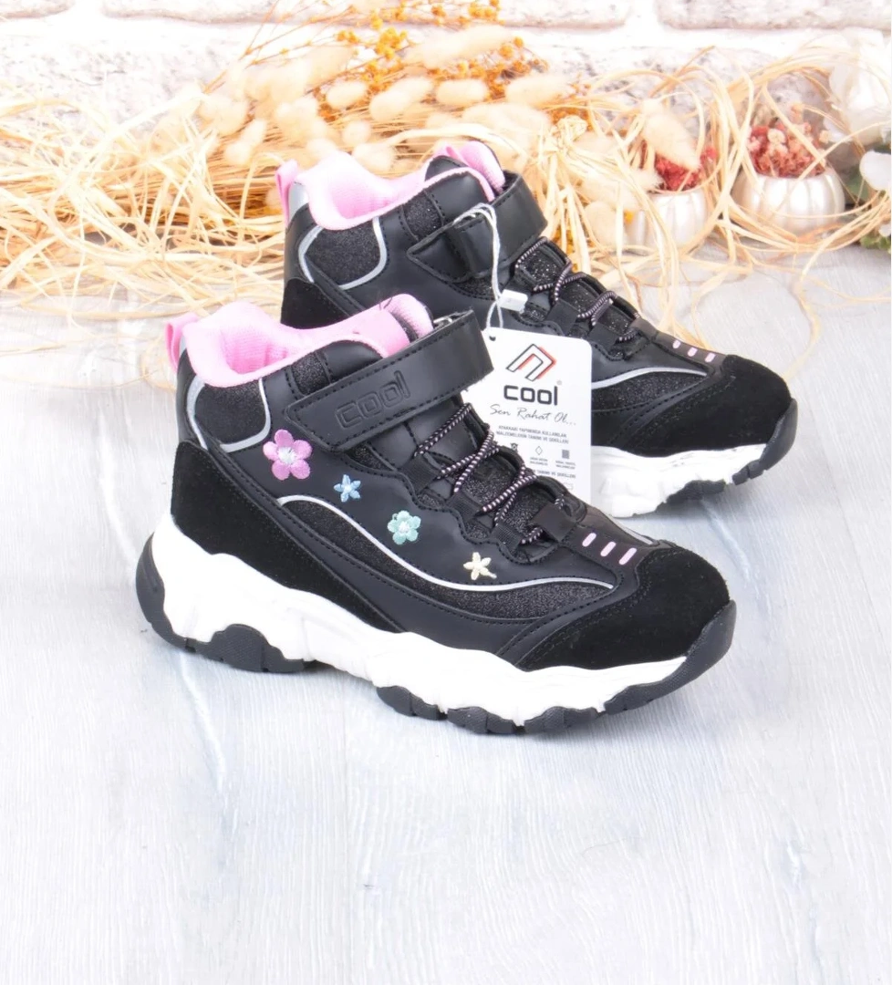 Cool Bella Rahat Sıcak Astar Kaymaz Taban Kız Çocuk Bot