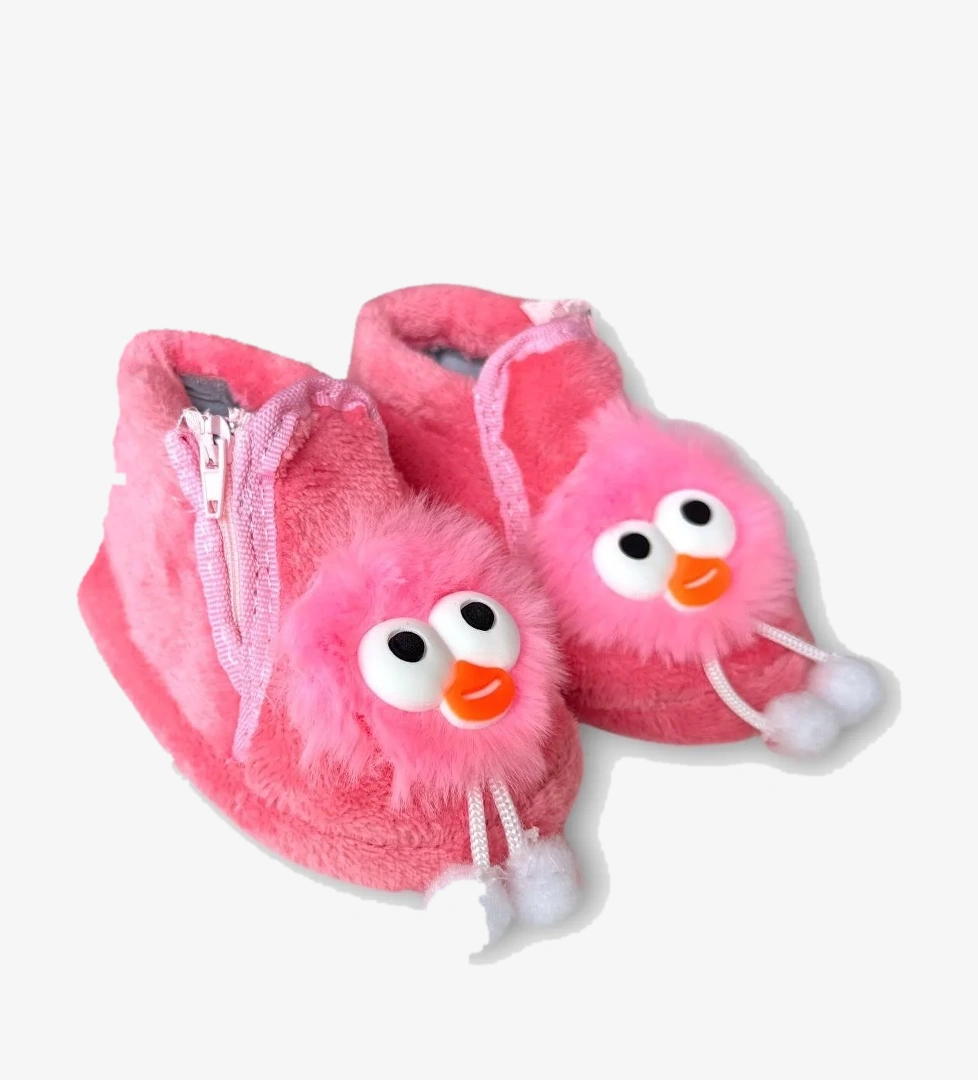 Çocuk Sevimli Baykuş Figürlü Panduf PUDRA