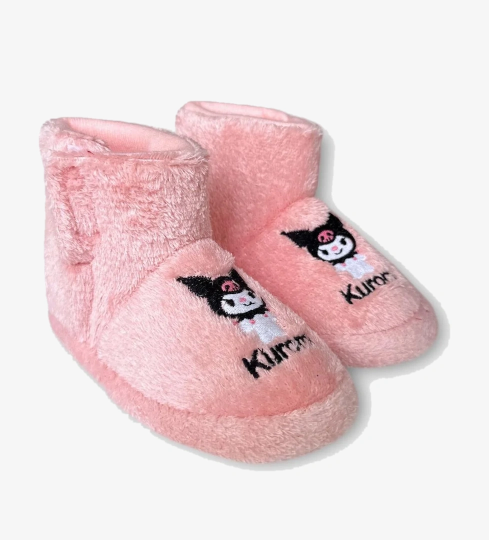 Çocuk Kuromi Nakış Detaylı Panduf PUDRA