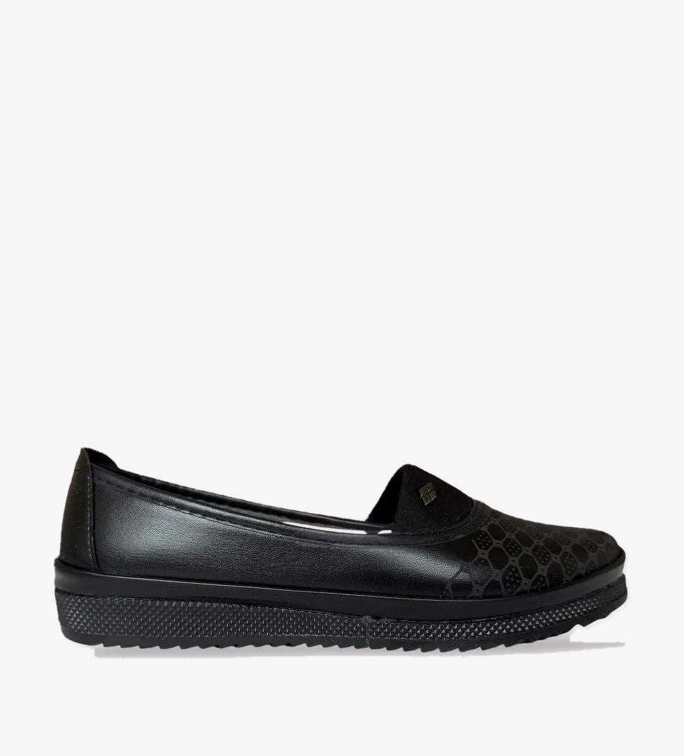 Liger Kadın Ortopedik Comfort Günlük Anne Casual Ayakkabı SİYAH model görseli