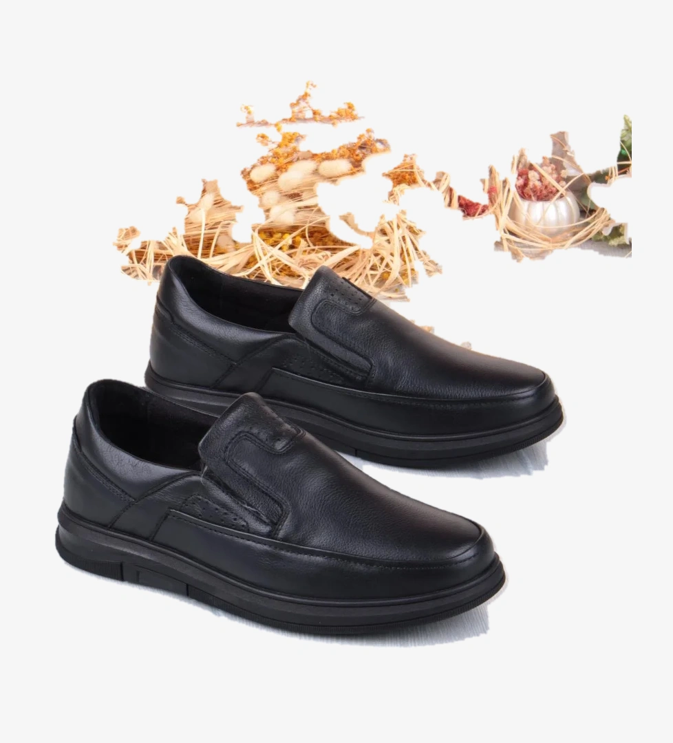 Mehmet Mete 32444 Kale Rahat Sıcak Astar Kaymaz Taban Hakiki Deri Erkek Ayakkabı model görseli