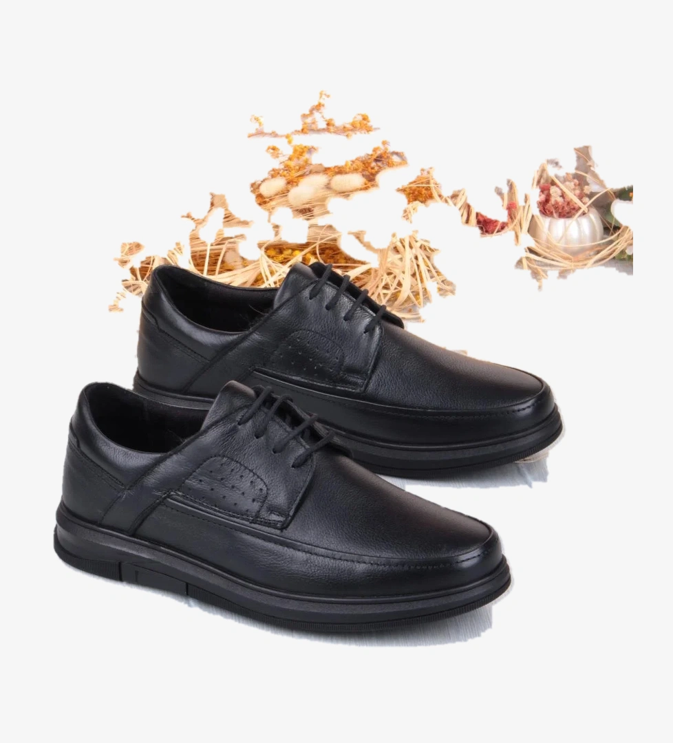 Mehmet Mete 32445 Kale Rahat Sıcak Astar Kaymaz Taban Hakiki Deri Erkek Ayakkabı model görseli