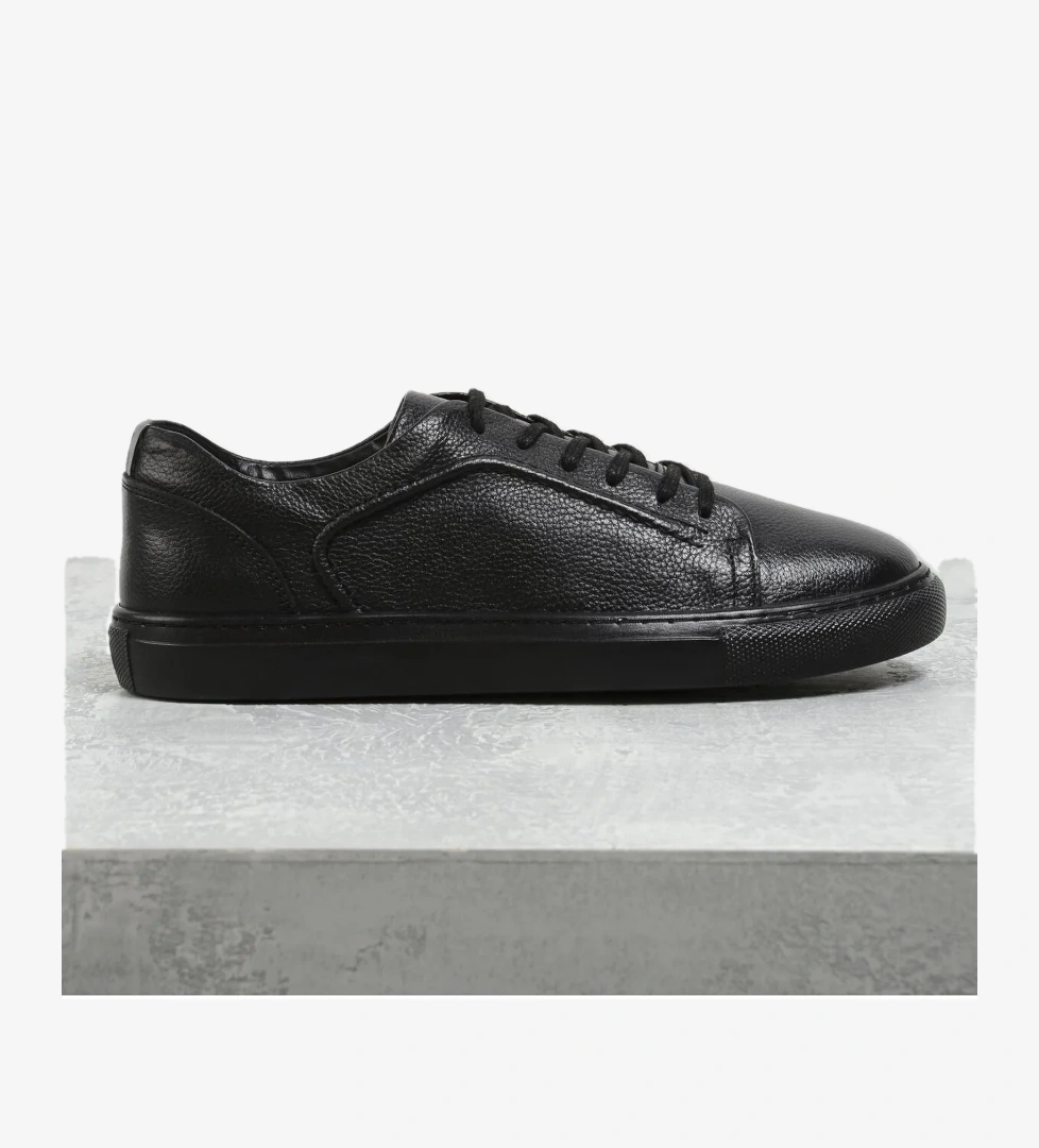 F By Fabrika Siyah Erkek Deri Sneaker TENA model görseli