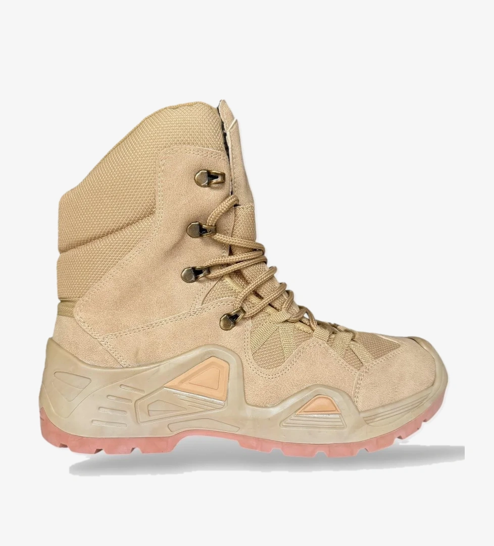 Kışlık Çöl Botu Taktikal Su Geçirmez ve Kaymaz Taban ErkekTrekking & Outdoor Bot BEJ