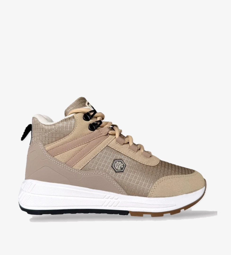 Liger Suya Karşı Daynaklı Denye Kumaş Kadın Outdoor Bot Bej Si̇yah model görseli