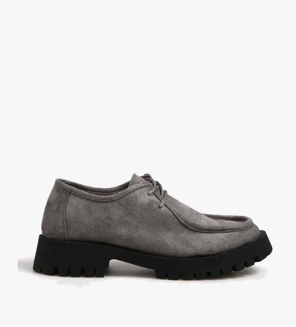 F By Fabrika F By Fabrika Gri Kadın Süet Günlük Ayakkabı SISI Casual Ayakkabı | Flo Gri - 1. görsel