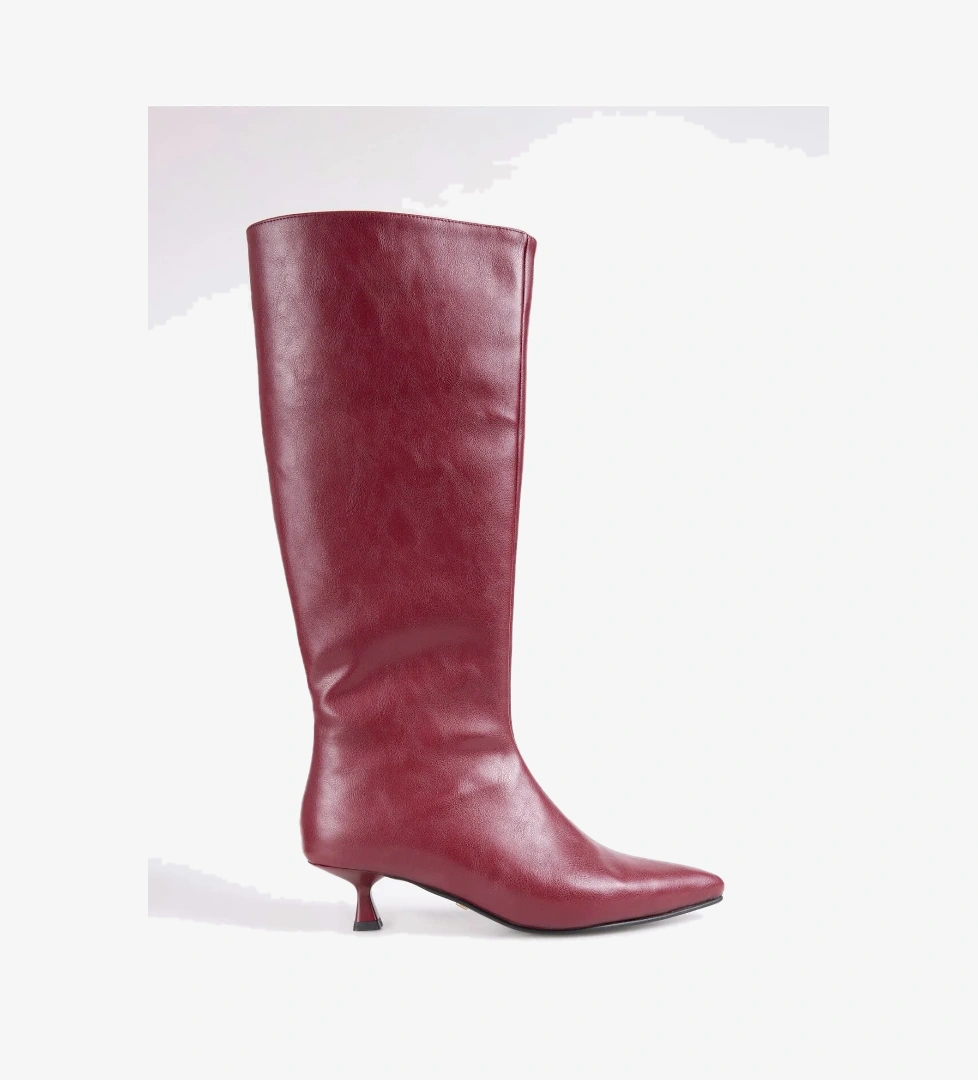 Fabrika Bordo Kadın Çizme KITTEN-LANCY model görseli