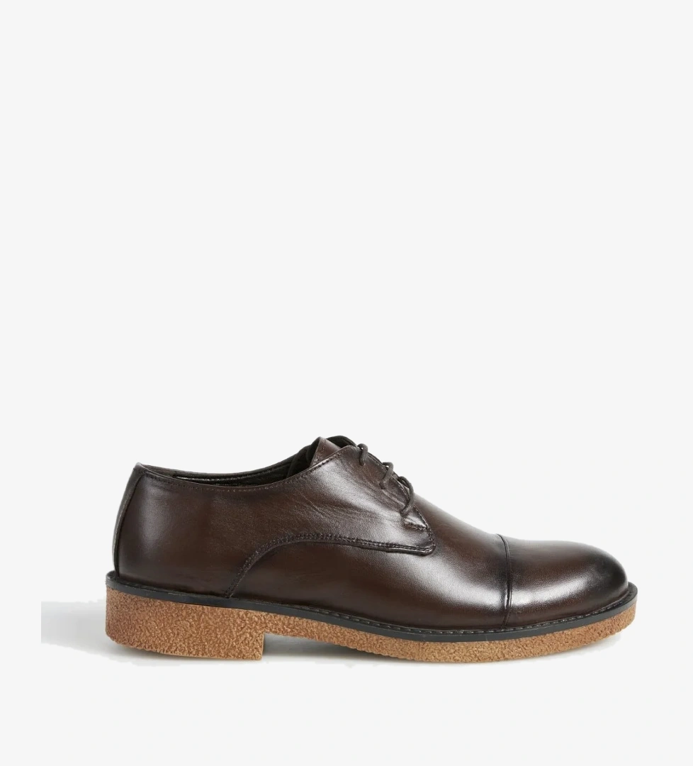 F By Fabrika Kahverengi Erkek Deri Klasik Ayakkabı AGI model görseli