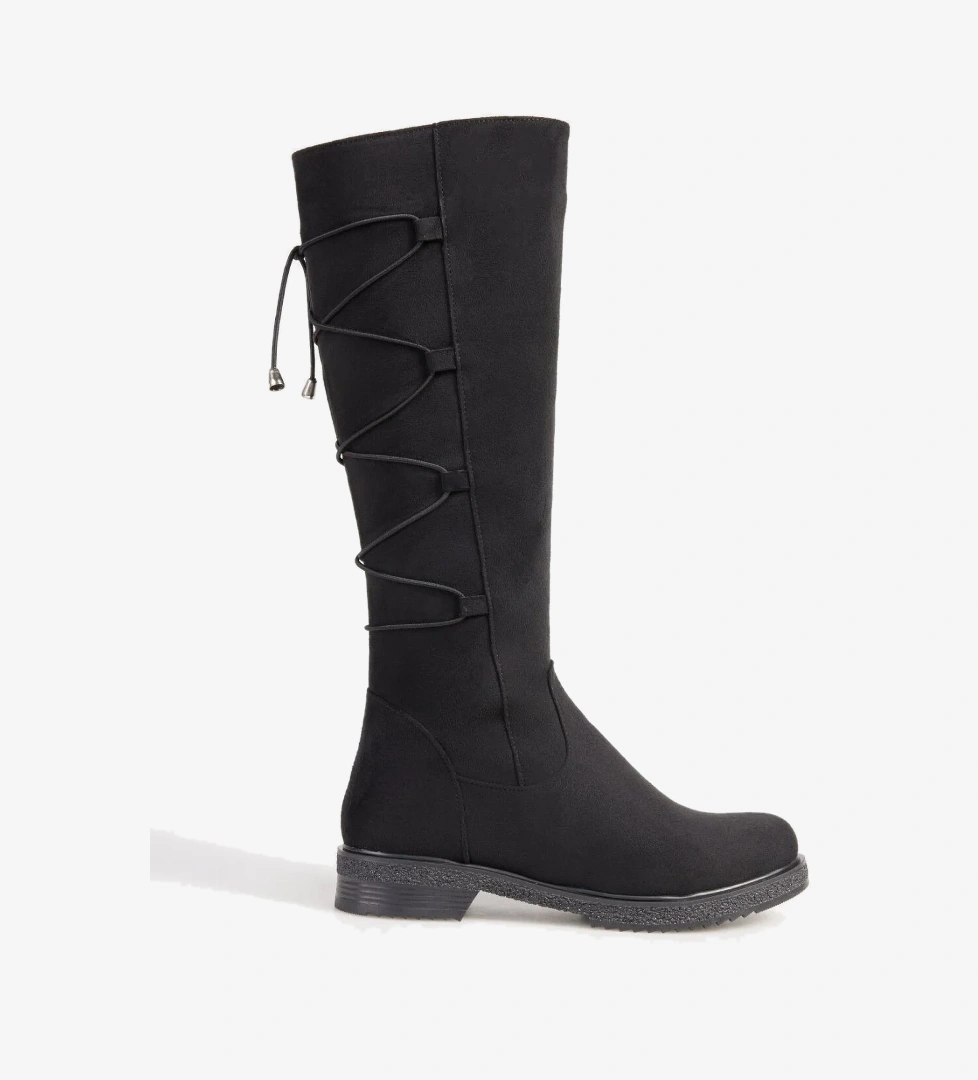 F By Fabrika Siyah Kadın Çizme EDDIE model görseli