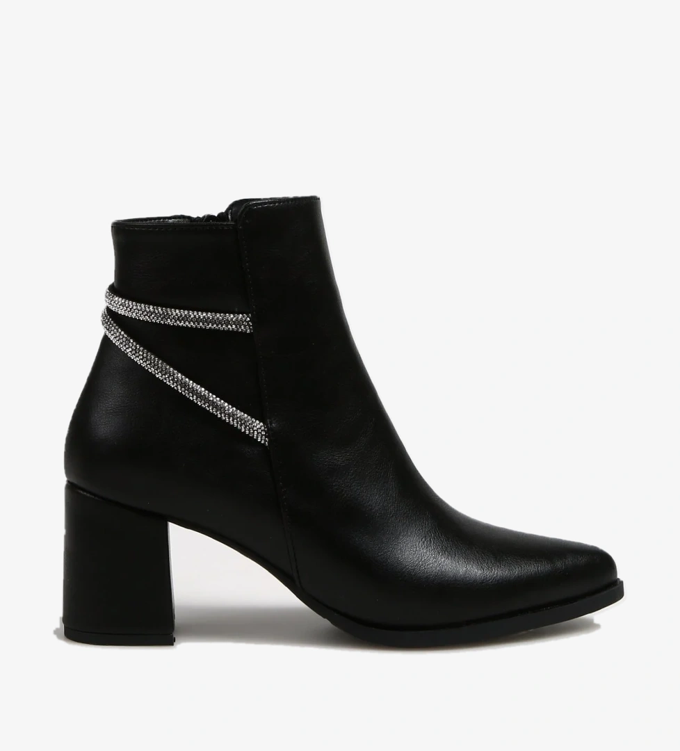Siyah Kadın Topuklu Bot CHURCH - Görsel 1