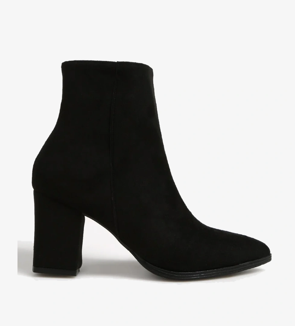 F By Fabrika Siyah Kadın Topuklu Bot GRILO SUET model görseli