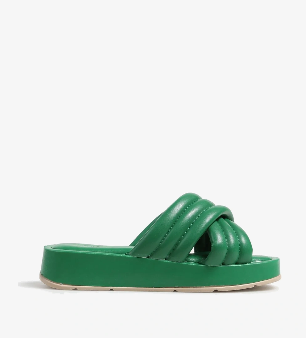 Yeşil Kadın Terlik FREDICE - Görsel 1