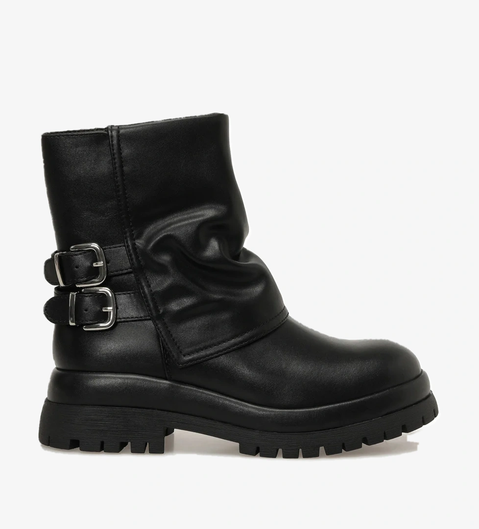 Butigo 25K-8103 5PR Siyah Kadın Biker Bot - Görsel 1