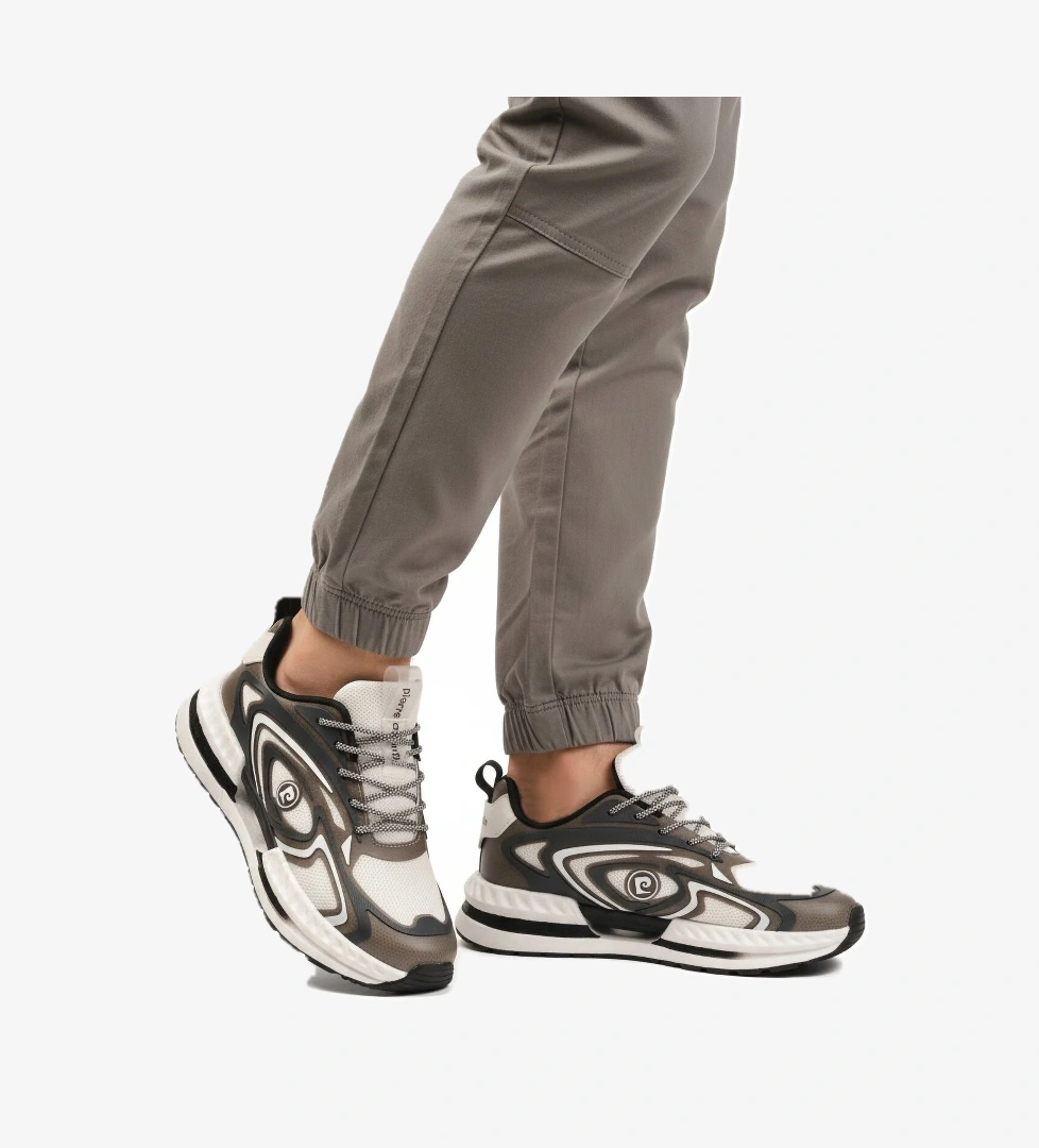 Beyaz Bağcıklı Erkek Spor Ayakkabı