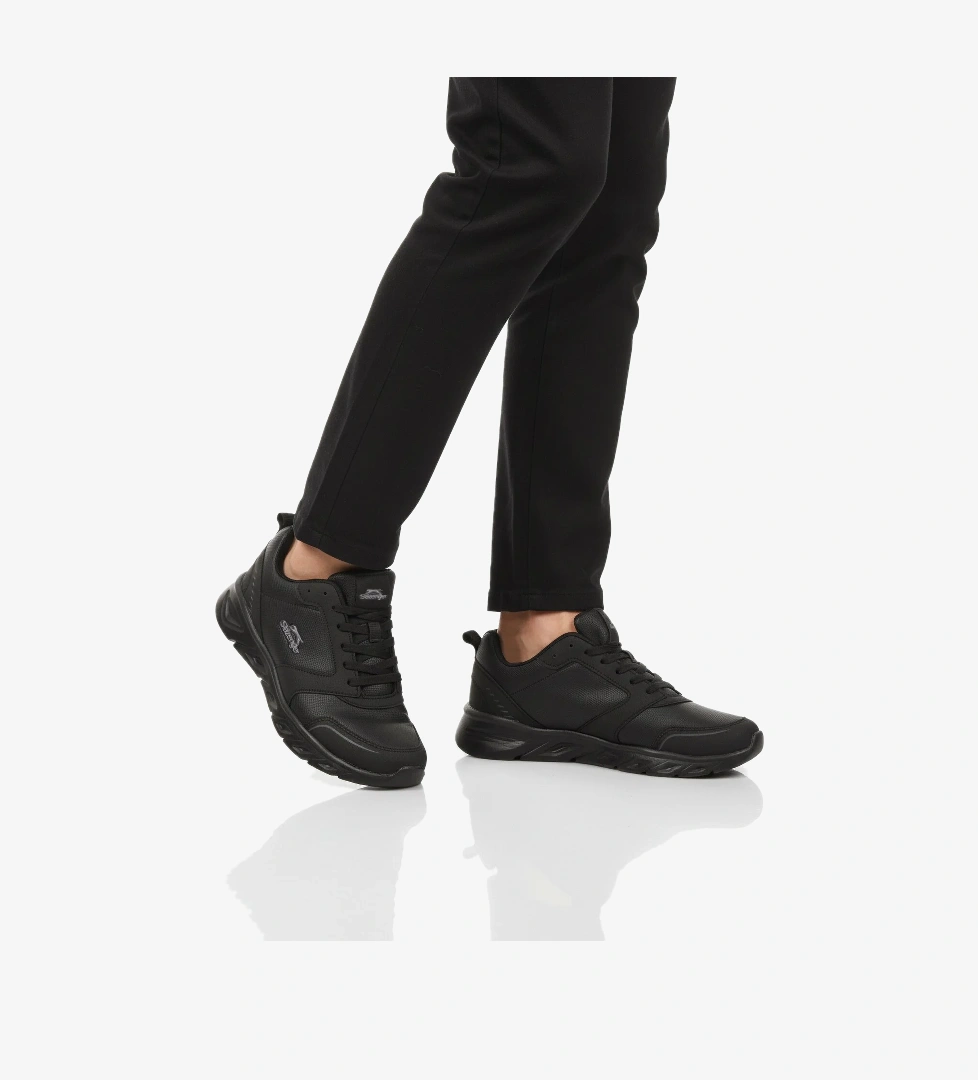 Siyah Bağcıklı Erkek Spor Ayakkabı - Görsel 1