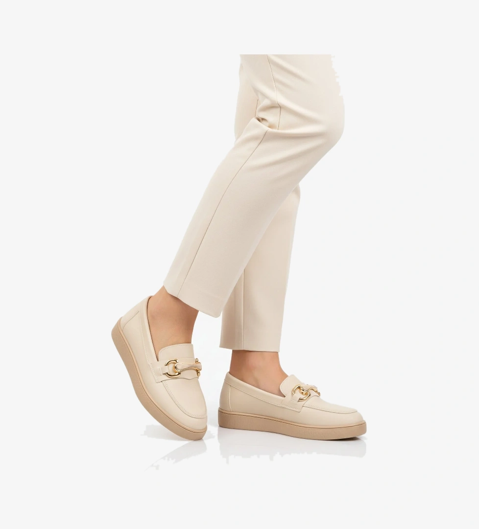 Ayakmod Bej Siyah Hafif Kadın Casual Ayakkabı B-04 Z model görseli