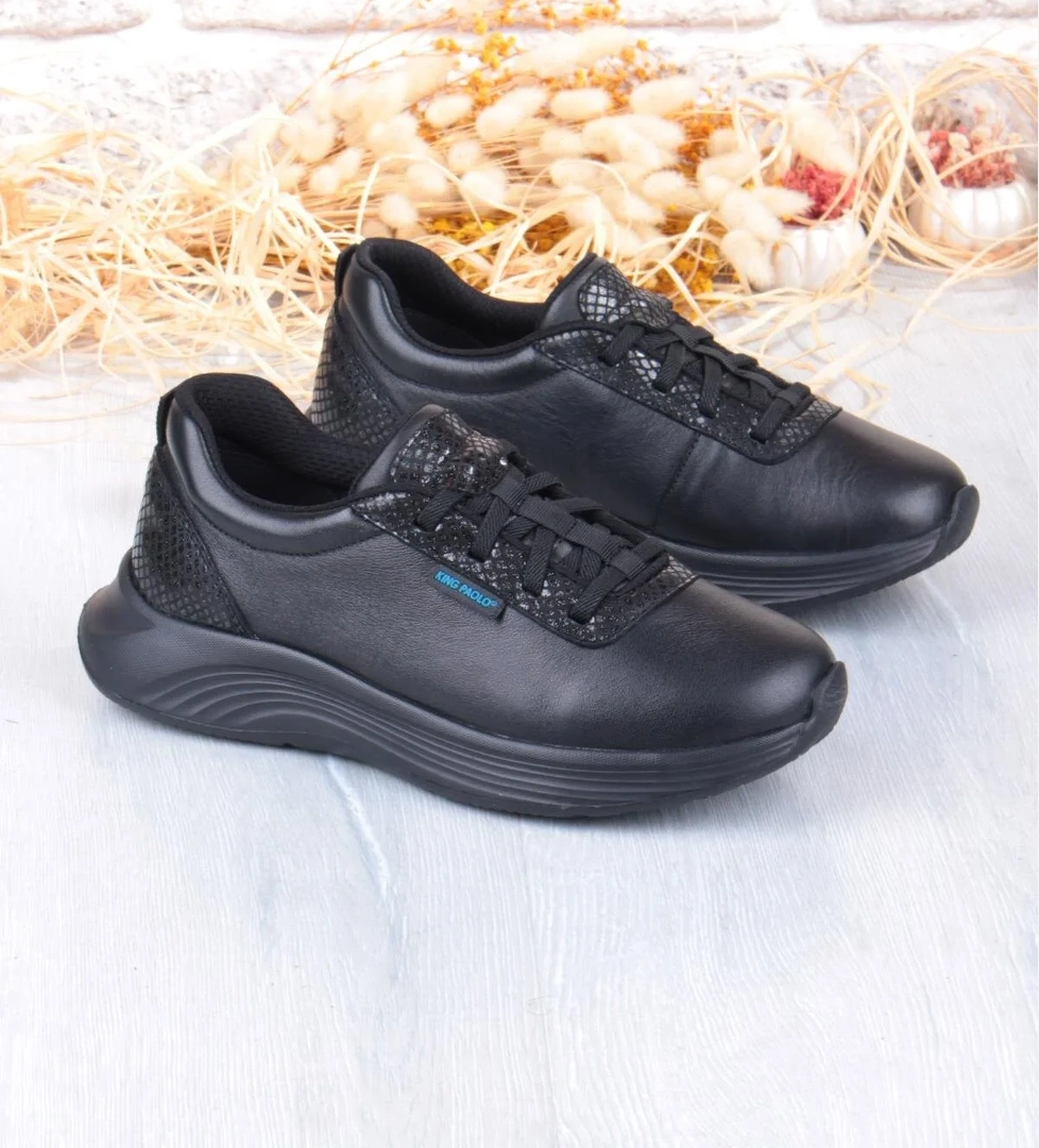 King Paolo I5211 Izabel Comfort Lastik Bağcıklı Hakiki Deri Kadın Ayakkabı model görseli