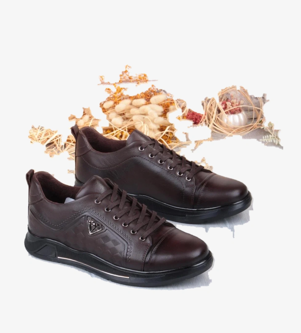 9022 Napa Rahat Kauçuk Taban Orijinal Hakiki Deri Erkek Ayakkabı - Görsel 1