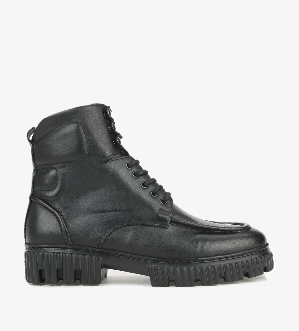 Erkek Hakiki Deri Bot 1531043Z54063 Siyah