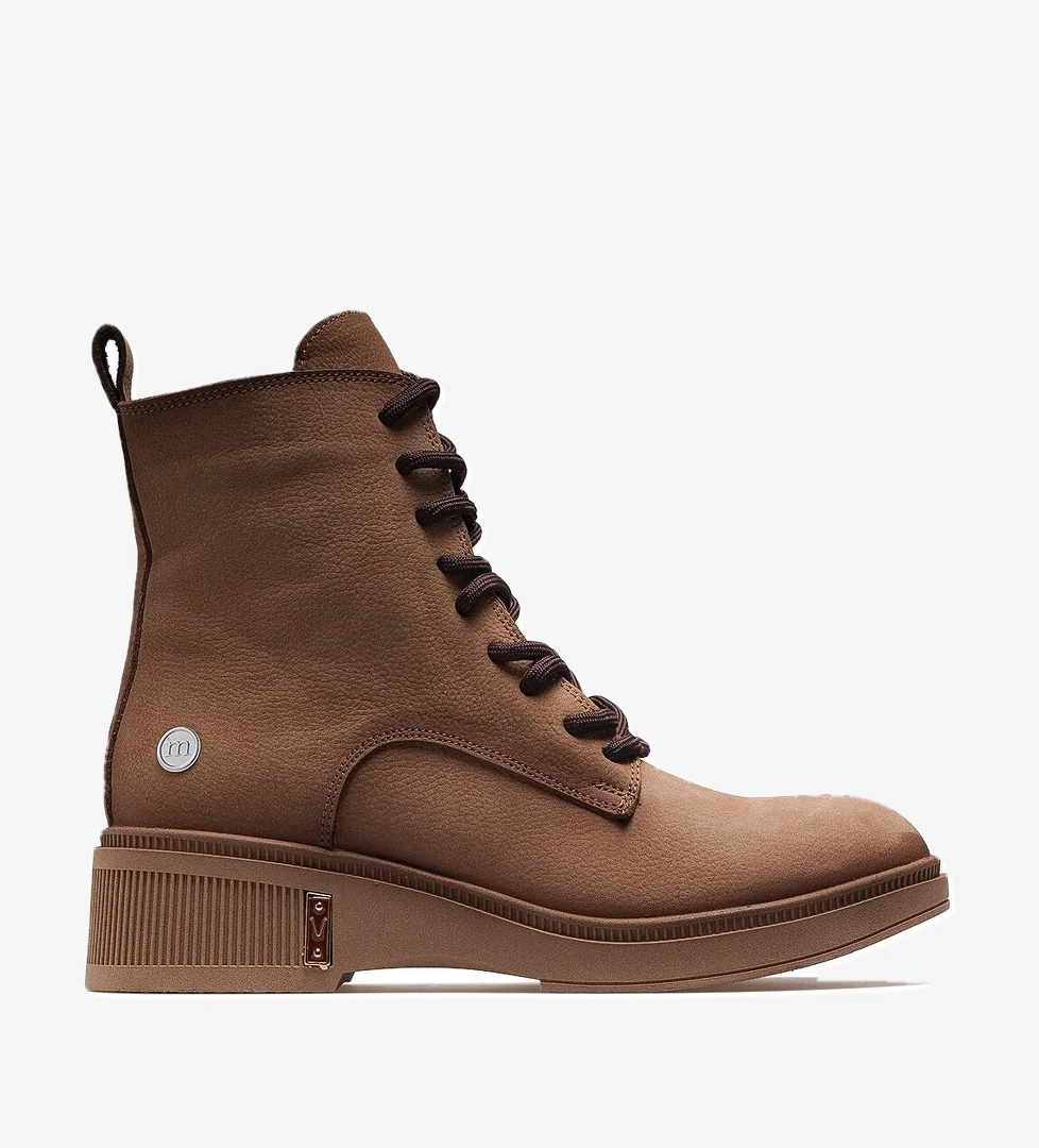 Kadın Hakiki Deri Postal Günlük Bot 25k D25kb-8140 Z Bej Nubuk