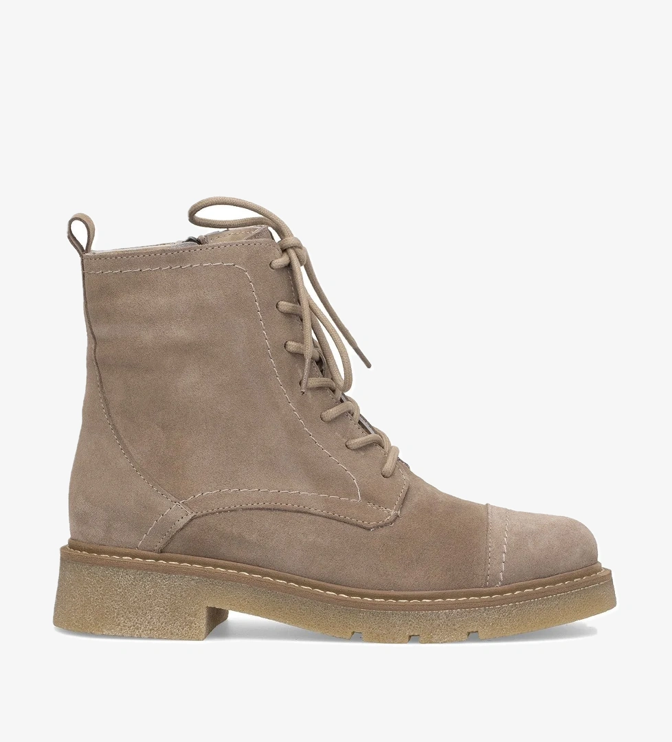 Elit Zorivelle Kadın Hakiki Nubuk Deri Klasik Bot Vizon