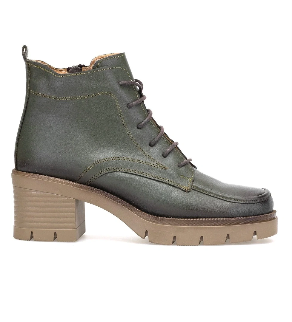 Ayakkabı Fuarı Elit Alvarine Kadın Hakiki Deri Topuklu Bot model görseli