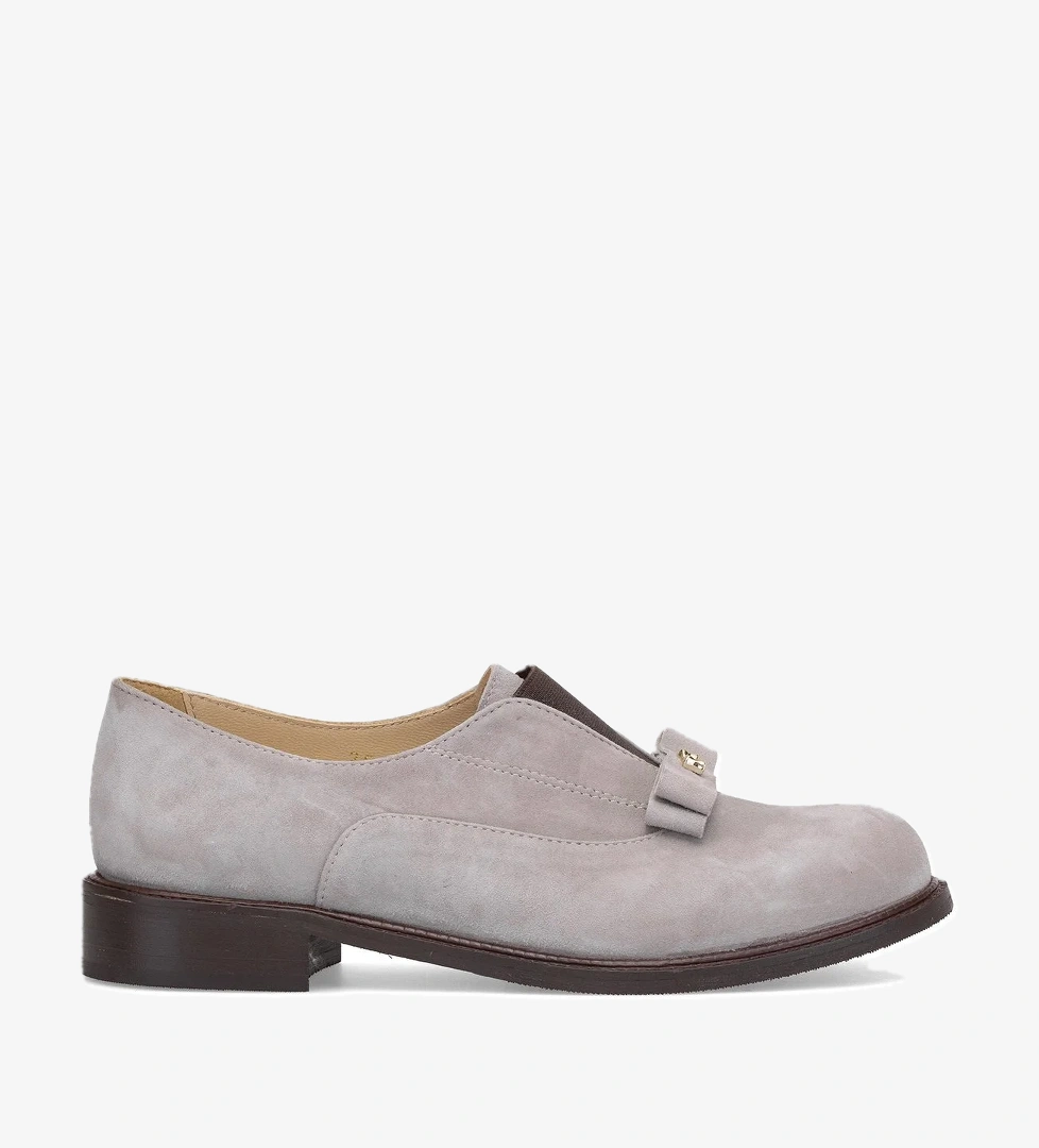 Elit Ivana Kadın Hakiki Süet Deri Casual Ayakkabı Gri