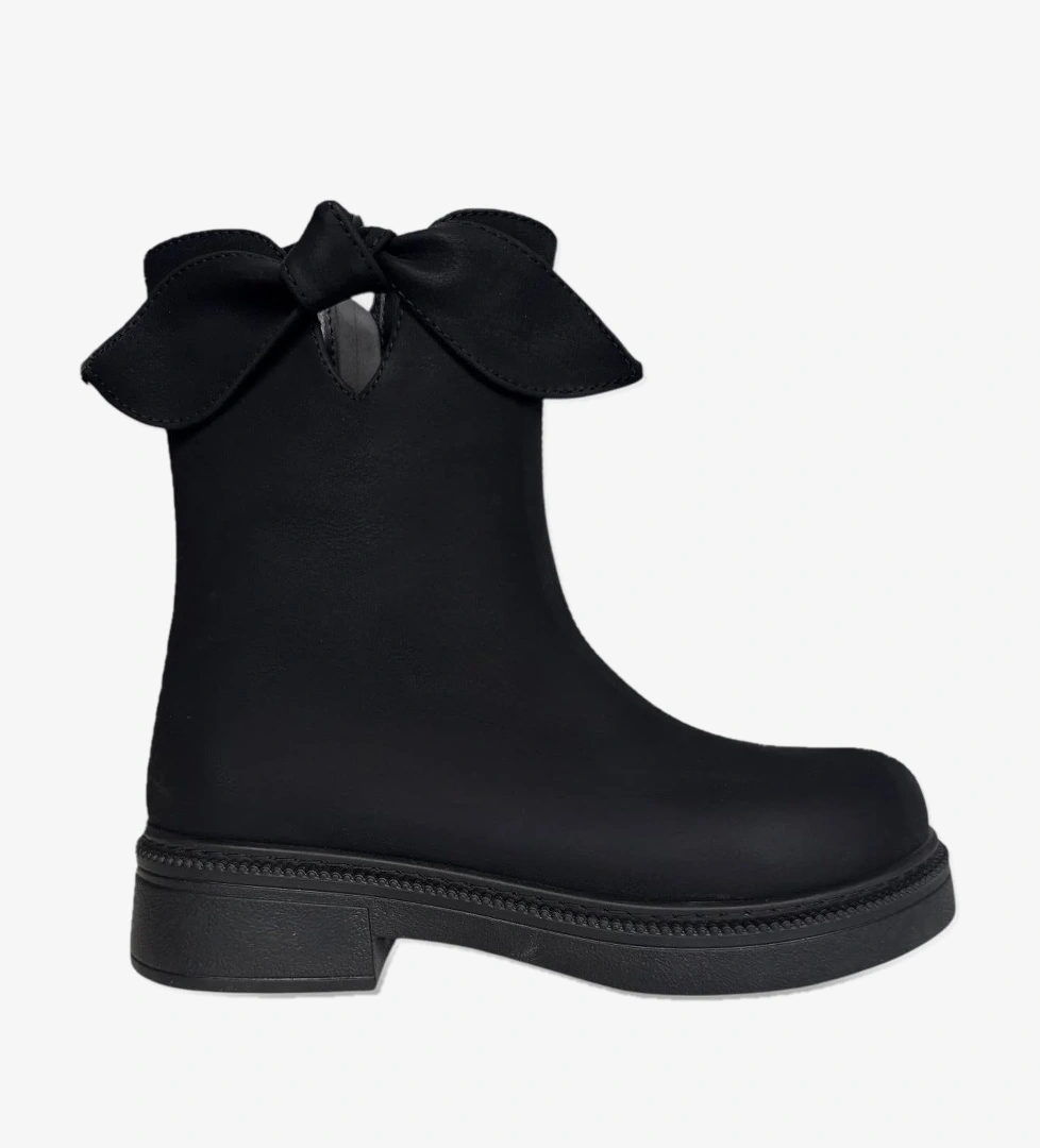 Liger Süet Fiyonk Detaylı Fermuarlı Kadın Bot SİYAH model görseli