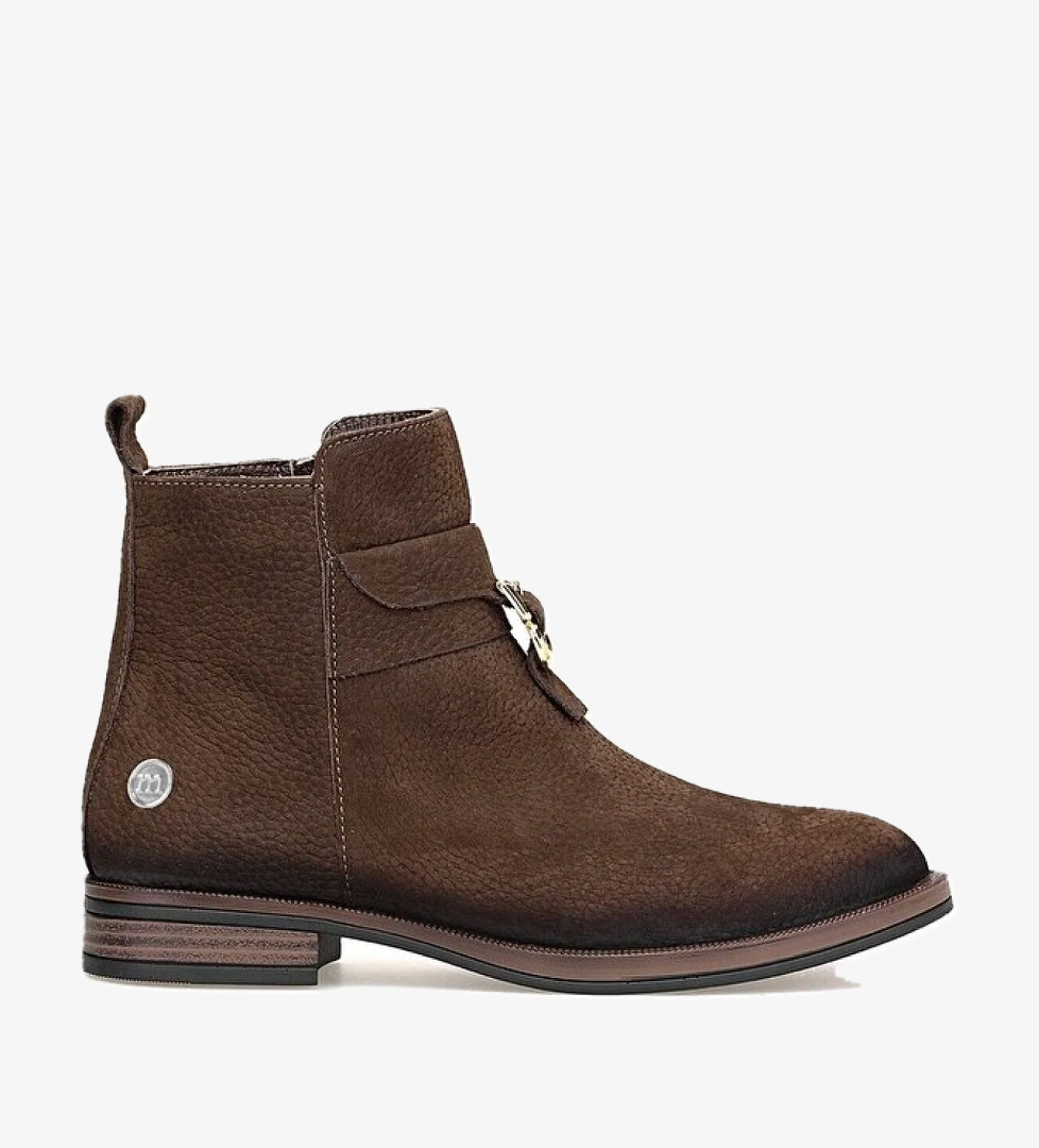 D25KB-8305 Kadın Hakiki Nubuk Deri Klasik Bot