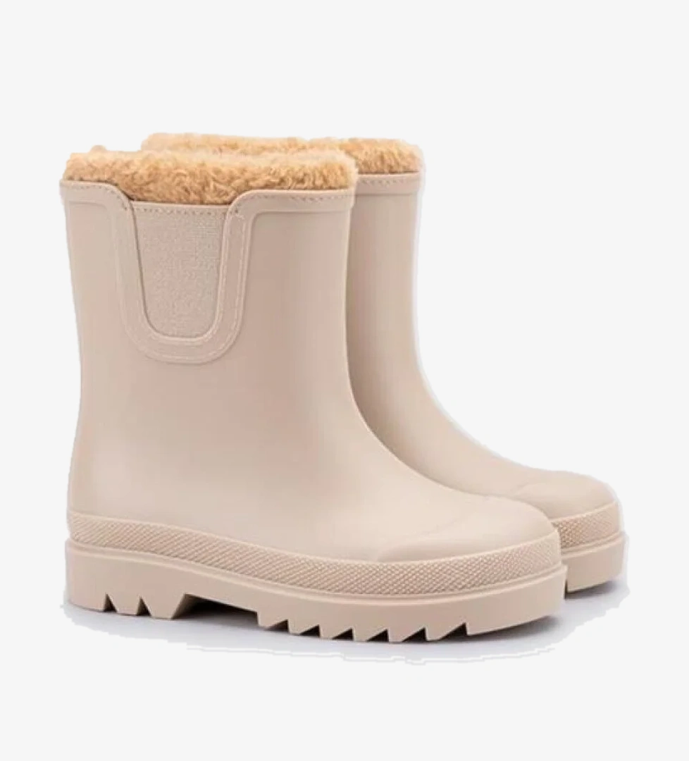 Igor Igor Bej Tokıo W10290 Kürklü Çocuk Yağmur Botu | Flo Bej - 1. görsel