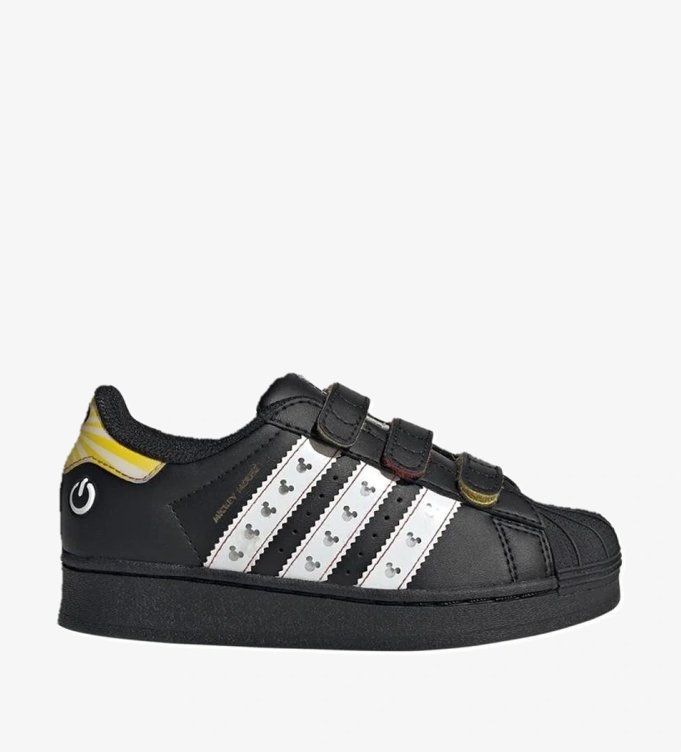 Çocuk Siyah Sneaker SUPERSTAR LED LIGHTS CF C JP8087
