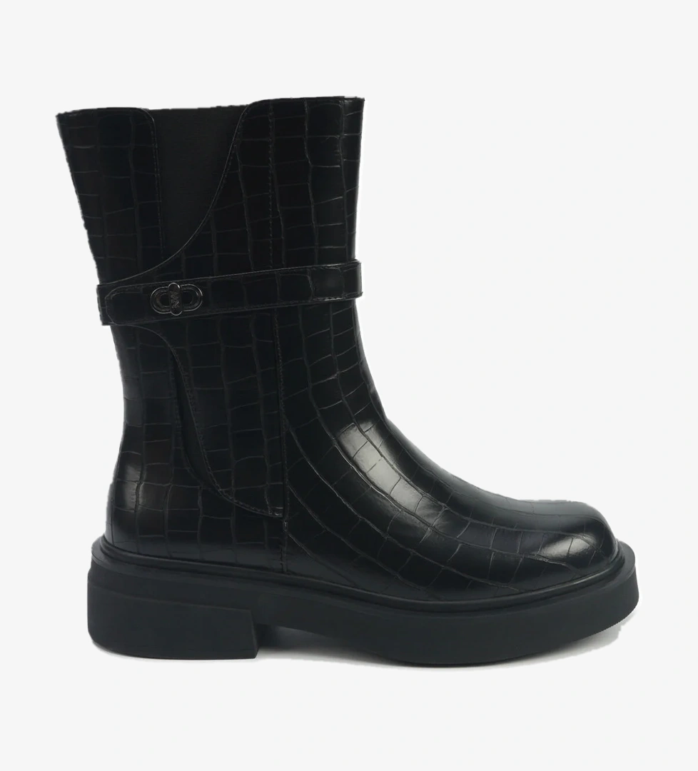 Nine West CANGER2 5PR Siyah Kadın Düz Bot - Görsel 1