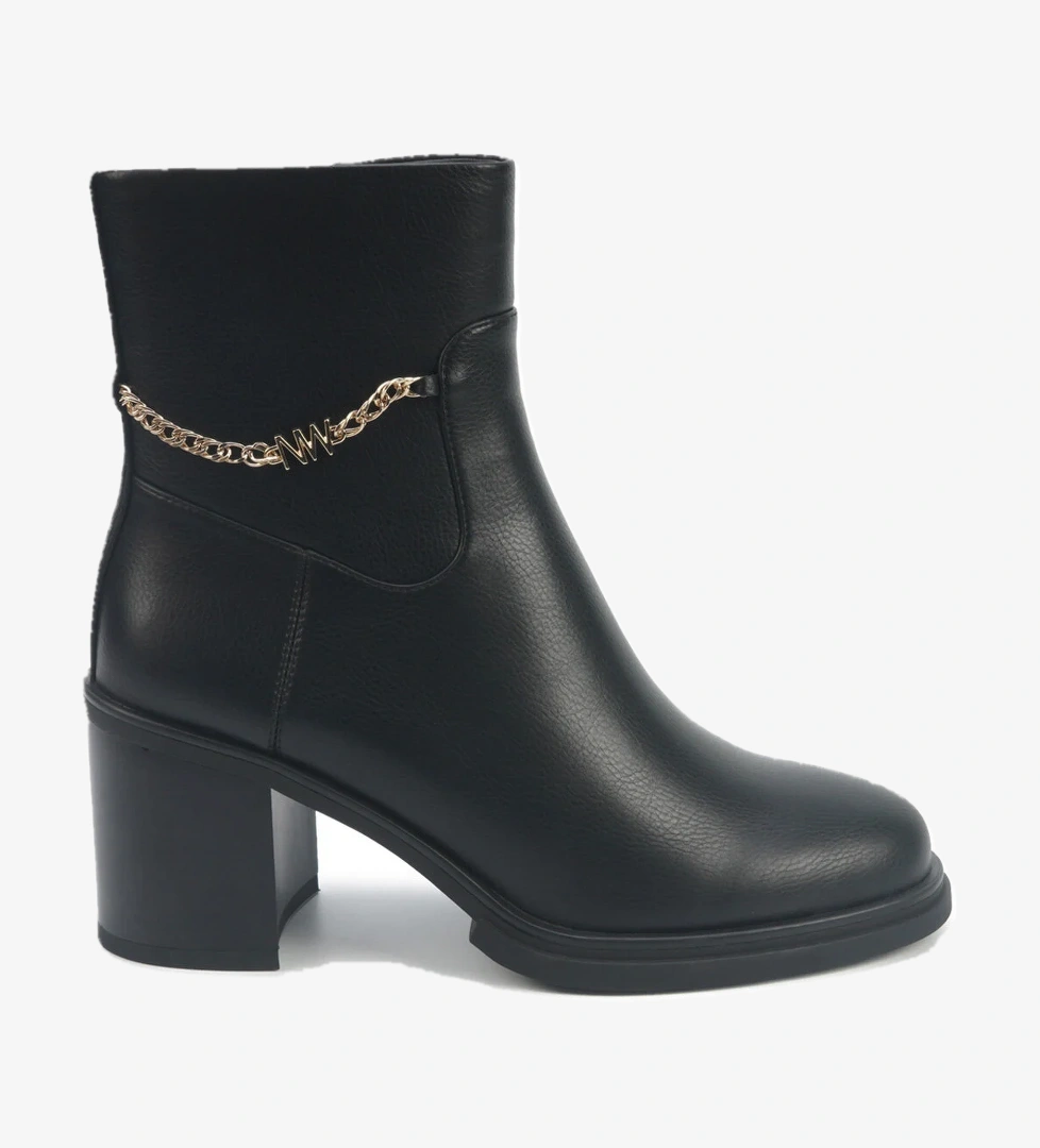 NATALIE 5PR Siyah Kadın Topuklu Bot - Görsel 1