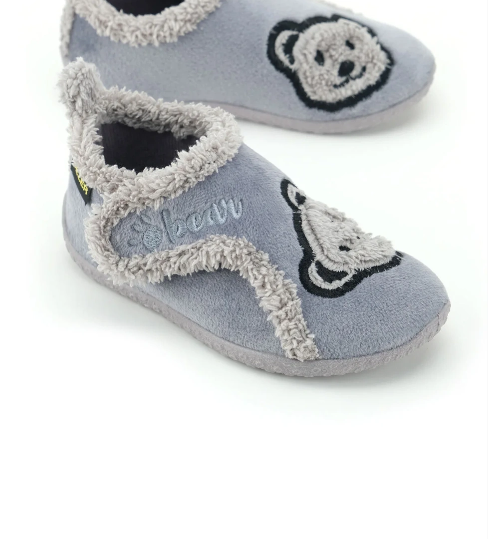 Erkek Çocuk Kışlık PVC Rahat Taban Tek Cırt Cırtlı Ayarlanabilir Kemer Ev Okul Kreş Panduf Ayakkabı - Görsel 1