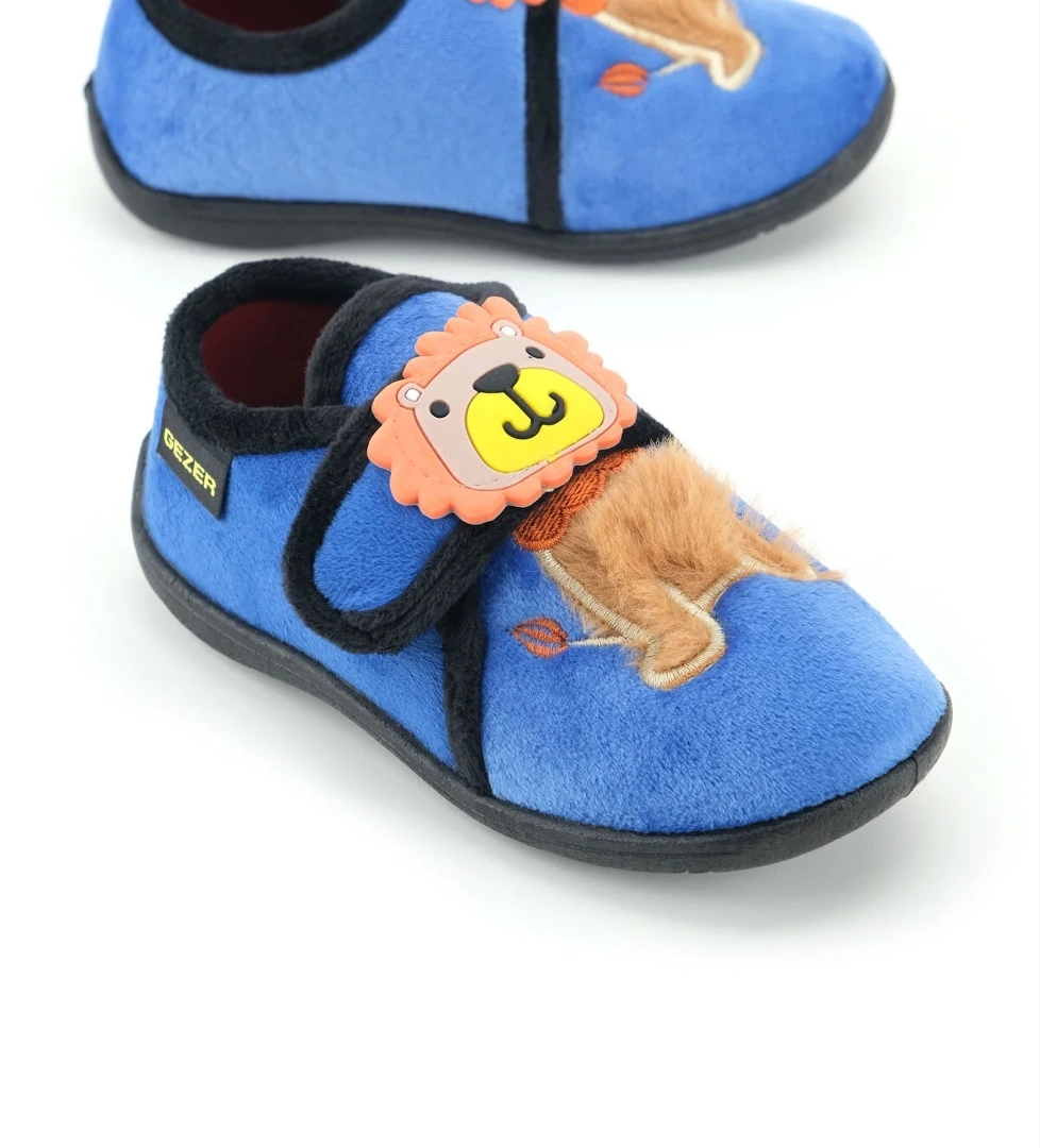 Kışlık Cırtlı Ayarlanabilir Rahat İç Taban Erkek Çocuk Panduf Ayakkabı - Görsel 1