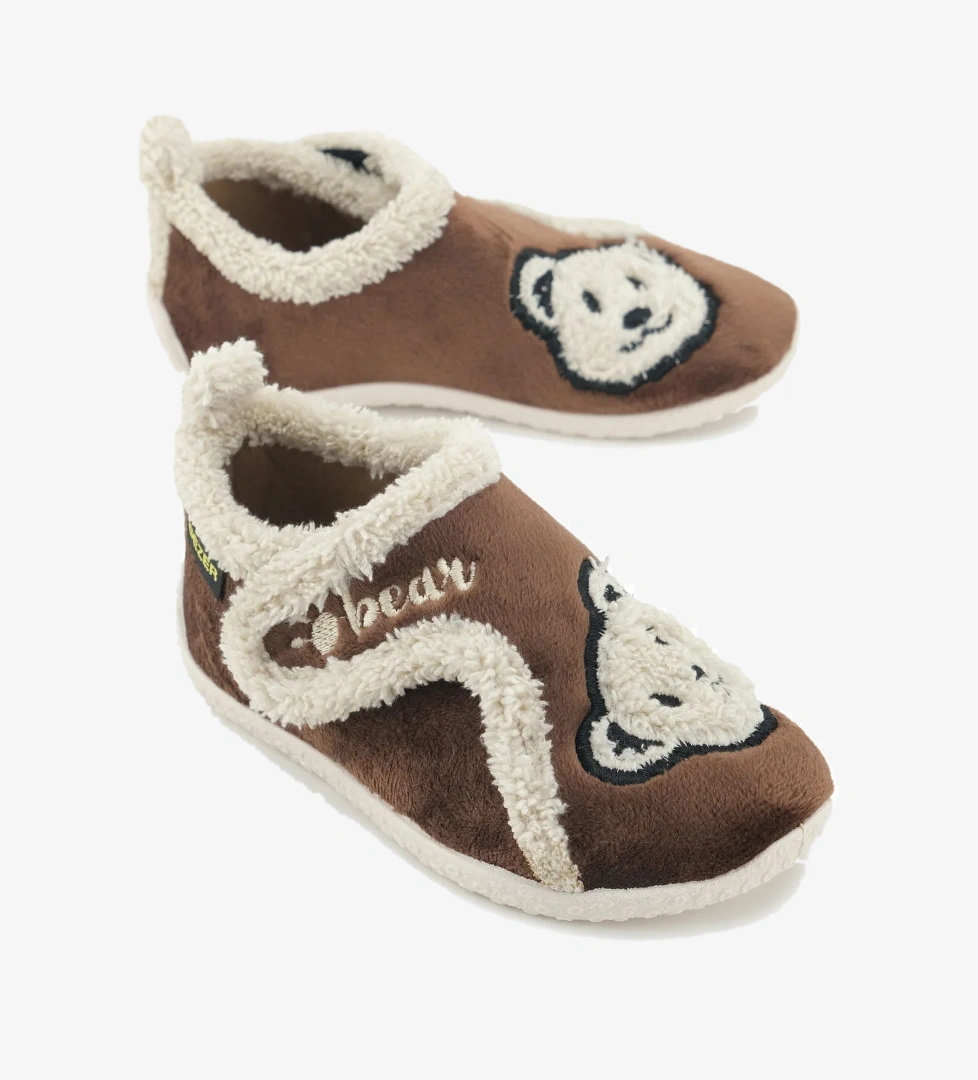 Erkek Çocuk Kışlık PVC Rahat Taban Tek Cırt Cırtlı Ayarlanabilir Kemer Ev Okul Kreş Panduf Ayakkabı - Görsel 1