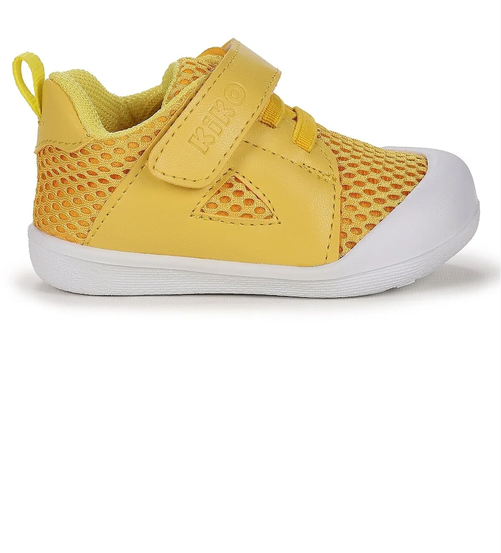 Puppies Cırtlı Kız Bebek İlk Adım Ortopedik Günlük Ayakkabı Sarı