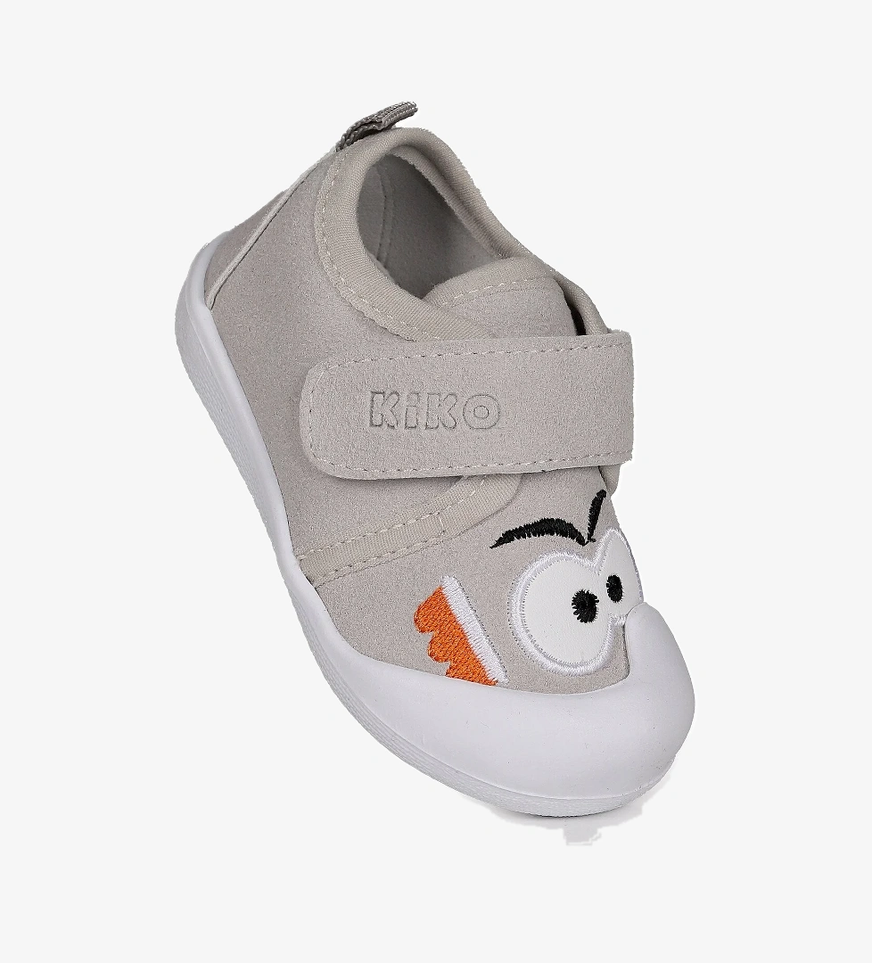 Cookie Cırtlı Kız Bebek İlk Adım Ortopedik Günlük Ayakkabı Gri